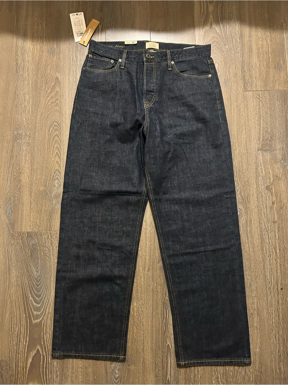 Jack & Jones Alex Baggy Jeans Dark Wash (33w x 34l)